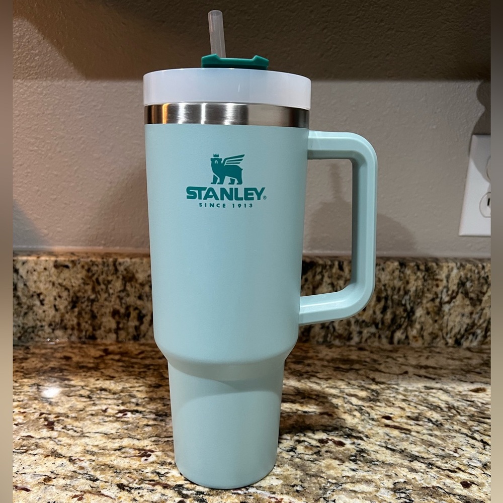 Stanley 40 Oz Teal Aqua Tumbler Insulated Cup